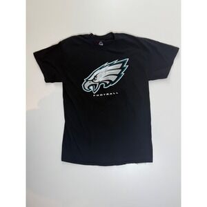 Majestic Philadelphia Eagles T-Shirt‎ Football Black Mens Size Medium